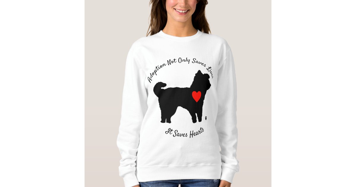 養子救ハート犬 スウェットシャツ Zazzle Co Jp