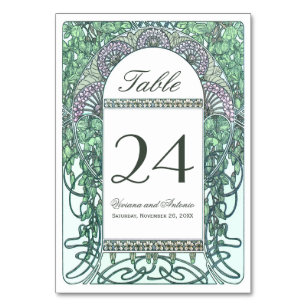 ウェディングテーブルナンバーカード Zazzle Co Jp