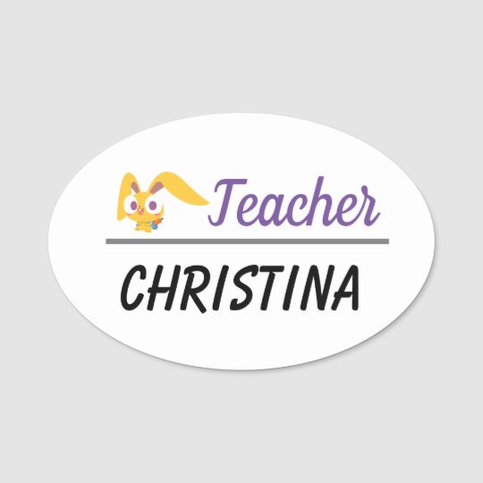 魔法の耳 Magichiers の名前タグ 名札 Zazzle Co Jp