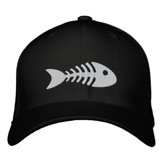 魚の骨 刺繍入りキャップ Zazzle Co Jp 魚の骨 刺繍入りキャップ Zazzle Co Jp