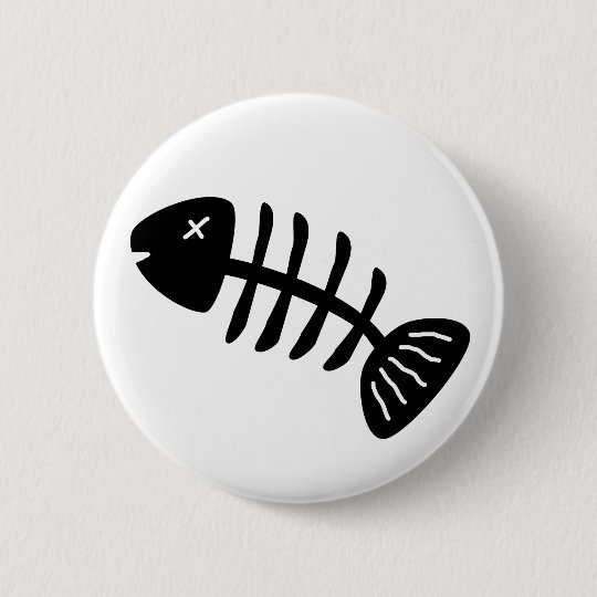 魚の骨 缶バッジ Zazzle Co Jp