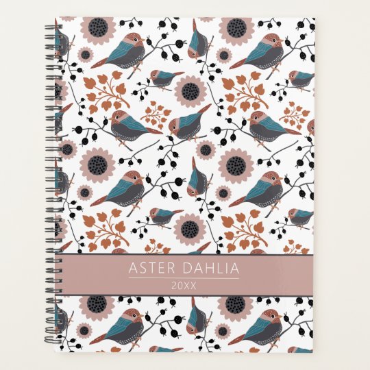 鳥 アメリカゴガラの花柄青ピンクさびの名前 プランナー手帳 Zazzle Co Jp 鳥 アメリカゴガラの花柄青ピンクさびの名前 プランナー手帳 Zazzle Co Jp