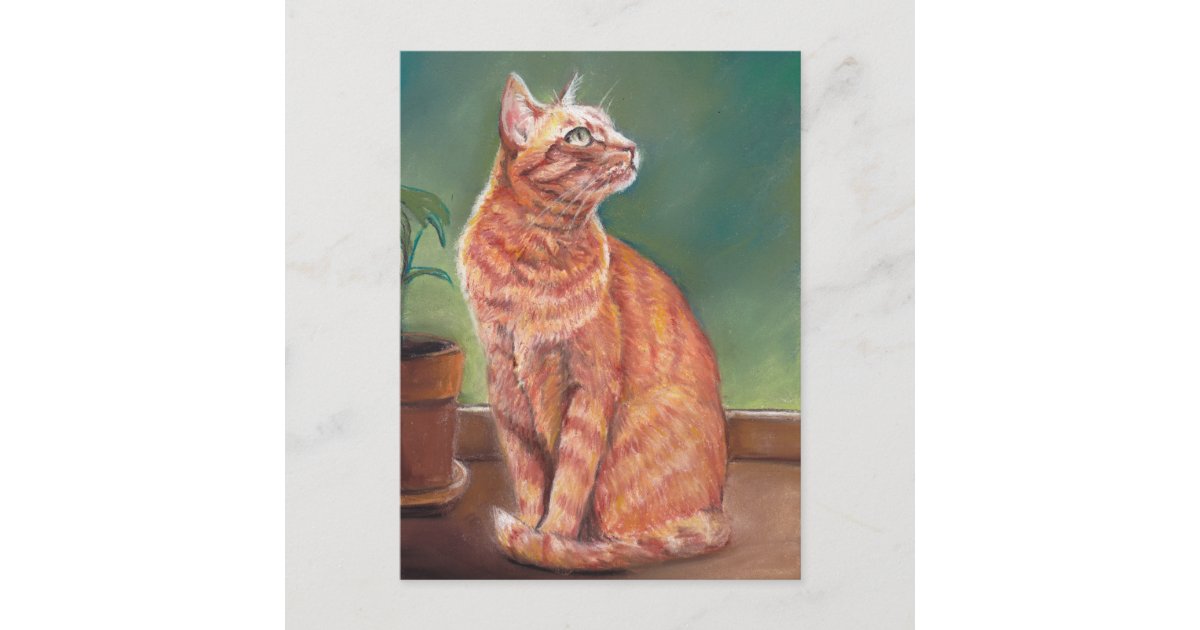 黄色い虎猫猫のパステルの芸術 ポストカード Zazzle Co Jp 黄色い虎猫猫のパステルの芸術 ポストカード Zazzle Co Jp
