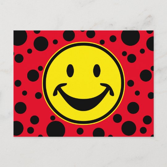 黄色おもしろいと点 背景 アイディア ポストカード Zazzle Co Jp
