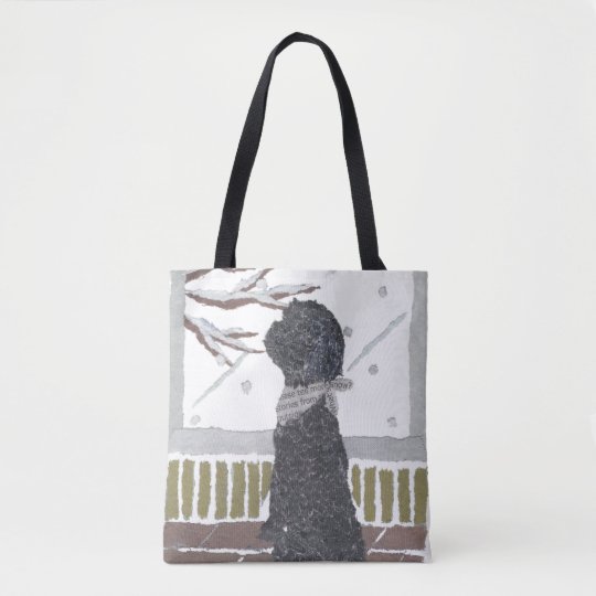 黒いプードル 犬 トートバッグ Zazzle Co Jp