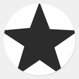 黒い 星シール Zazzle Co Jp
