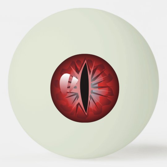 黒い目玉に怖い赤い目が光る 卓球ボール Zazzle Co Jp 黒い目玉に怖い赤い目が光る 卓球ボール Zazzle Co Jp