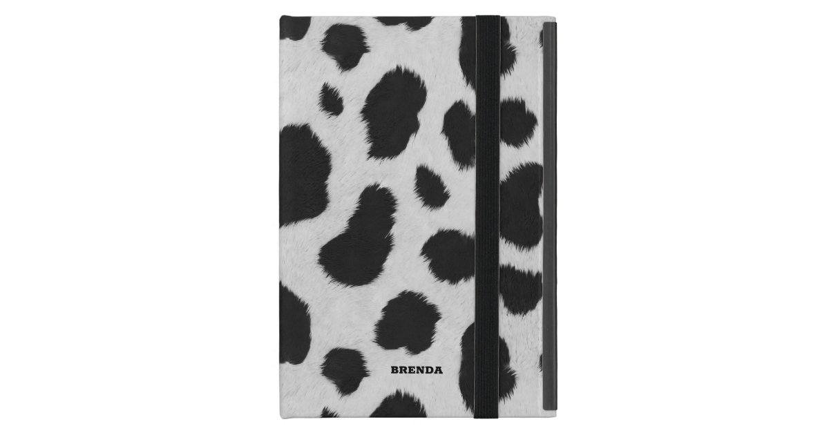黒と白の牛の斑点パターンファーテクスチャ Ipad Mini ケース Zazzle Co Jp