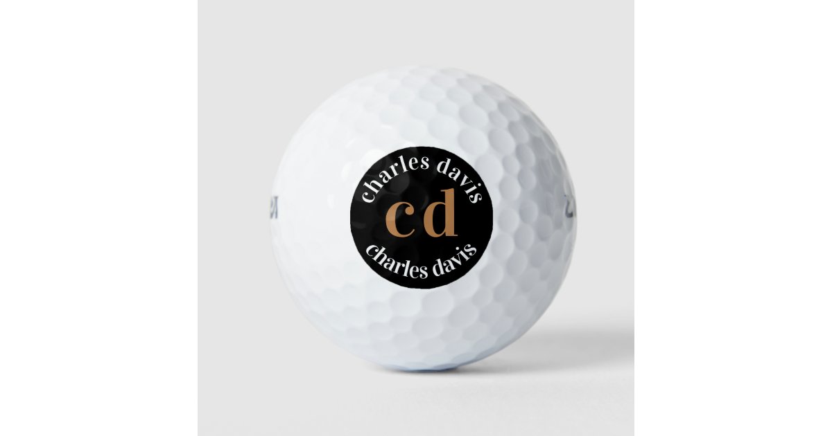 黒の金ゴールド モノグラム イニシャル名ミニマリスト ゴルフボール Zazzle Co Jp 黒の金ゴールド モノグラム イニシャル名ミニマリスト ゴルフボール Zazzle Co Jp