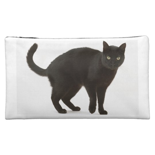 黒猫の化粧品のバッグ コスメティックバッグ Zazzle Co Jp