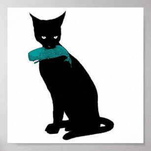 青い 猫 ポスタギフトu2013ギフトアイデア Zazzle.co.jp