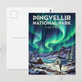 þingvellir国立公園 アイスランド ポストカード (正面/裏面)