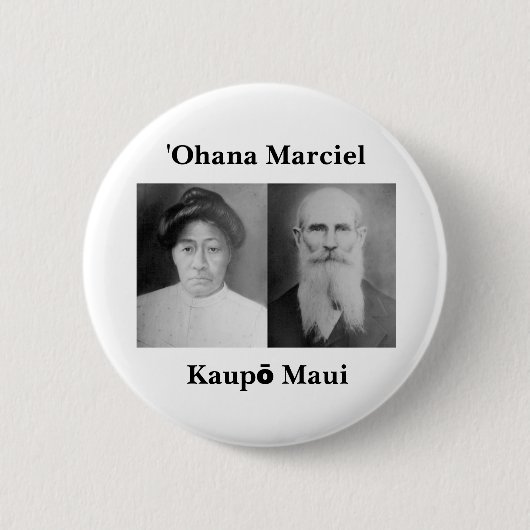 ʻOhanaのMarcielのクラシックボタン 缶バッジ (正面)