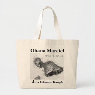 ʻOhanaのMarcielのジャンボキャンバスのトート ラージトートバッグ