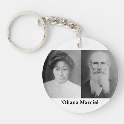 ʻOhanaのMarcielの円(両面の) Keychain キーホルダー (正面)