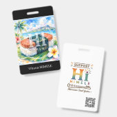 ʻOhana HIMELE 名札スパムむすび バッジ (正面&裏面)