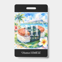 ʻOhana HIMELE 名札スパムむすび バッジ