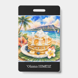 ʻOhana HIMELE 名札パンケーキ バッジ