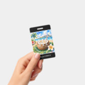 ʻOhana HIMELE 名札 ココナッツ バッジ (手持ち)