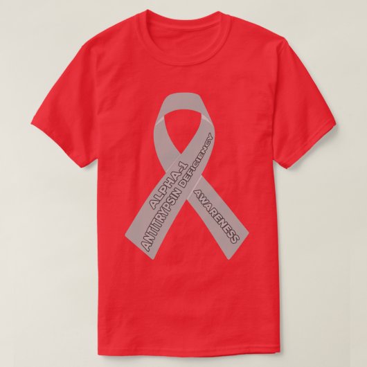 Α1アンチトリプシン欠損認識度 Tシャツ (デザイン正面)