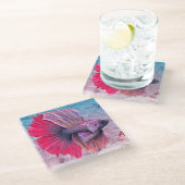 Β魚 ガラスコースター (アングル)