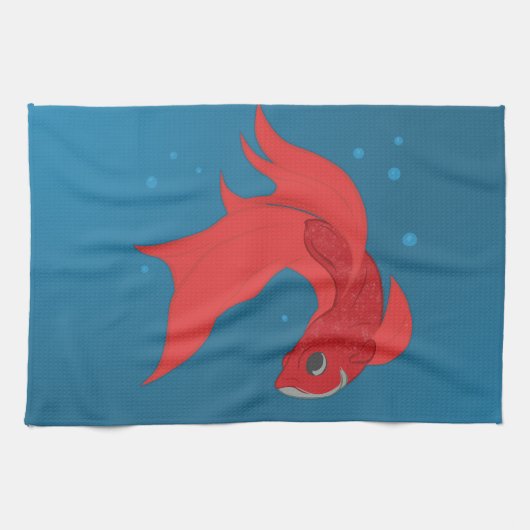 Β魚 キッチンタオル (横)