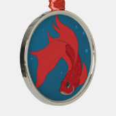 Β魚 メタルオーナメント (右)