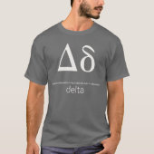 Δ - Γρεεκ Λεττερ δέλτα – ギリシャ文字デルタ Tシャツ (正面)