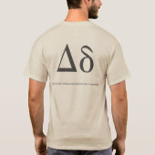 Δ - Γρεεκ Λεττερ δέλτα – ギリシャ文字デルタ Tシャツ (裏面)