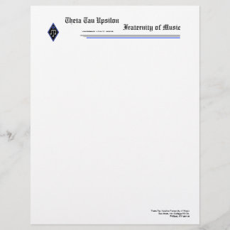 Θ Tau Upsilonレターヘッド レターヘッド