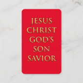 ΙΧΘΥΣ(ICHTHYS)神聖カード 名刺 (裏面)