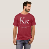 Κ - Γρεεκ Λεττερ κάππα – ギリシャ文字カッパ Tシャツ (正面フル)