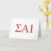 ΣΑΙ ギリシャ文字 カード (黄色い花)