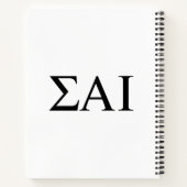 ΣΑΙ ギリシャ文字 ノートブック (裏面)