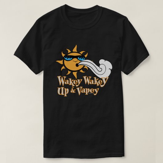 Ω VAPEシャツ |スリープ解除と解除DARK VapeGoat™ Tシャツ (デザイン正面)