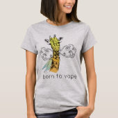 Ω VAPEシャツ 生まれ| Vape Giraffeへ | VapeGoat™ Tシャツ (正面)