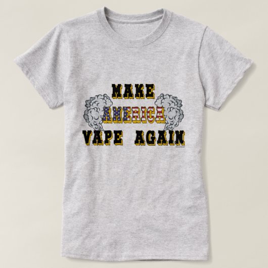 Ω VAPEシャツ | Make America Vape Ageat VapeGoat™ Tシャツ (デザイン正面)