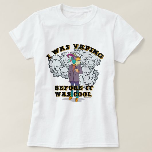 Ω VAPEシャツ | VapeGoatになる前に蒸しカッコいいていた™ Tシャツ (デザイン正面)