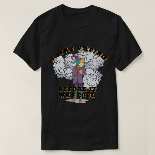 Ω VAPEシャツ | VapeGoatになる前に蒸しカッコいいていた™ Tシャツ (デザイン正面)
