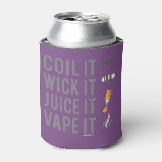 ΩVAPE | Coil Wick Juice Vape by VapeGoat™ 缶クーラー (缶正面)