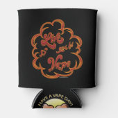 ΩVAPE | VapeGoatのLive and Let Vape Red™ 缶クーラー (正面)