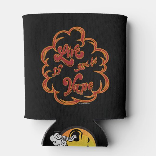 ΩVAPE | VapeGoatのLive and Let Vape Red™ 缶クーラー (裏面)