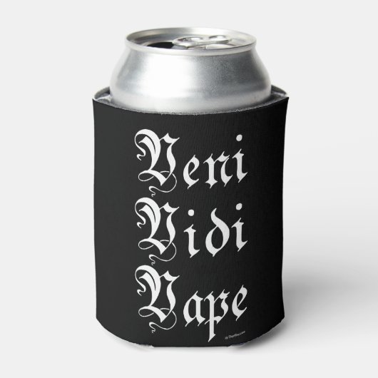 ΩVAPE | Veni Vidi Vape Black by VapeGoat™ 缶クーラー (缶正面)