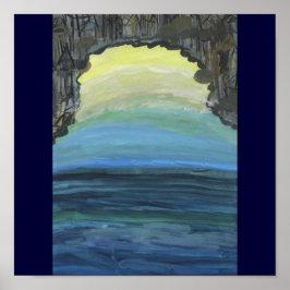 παραλία-ビーチ ポスター