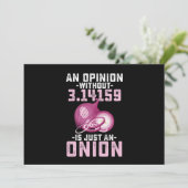 πのない意見はただの玉ねぎ数学 - 面白い 招待状 (スタンド正面)