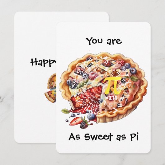 πのように優しい 招待状 (正面/裏面)