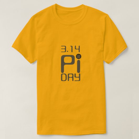 πの日おめでとう tシャツ (デザイン正面)