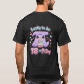 πの日に18歳の誕生日おめでとうかわいい tシャツ (裏面)