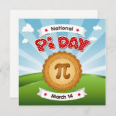 πの日を広めよう 招待状 (正面/裏面)