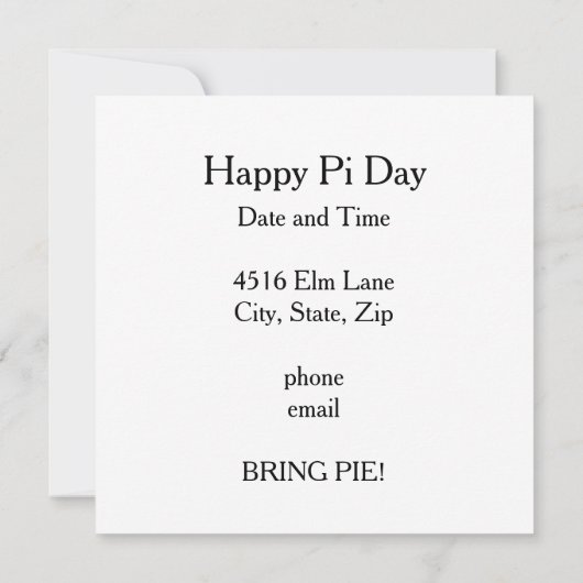 πの日を広めよう 招待状 (裏面)